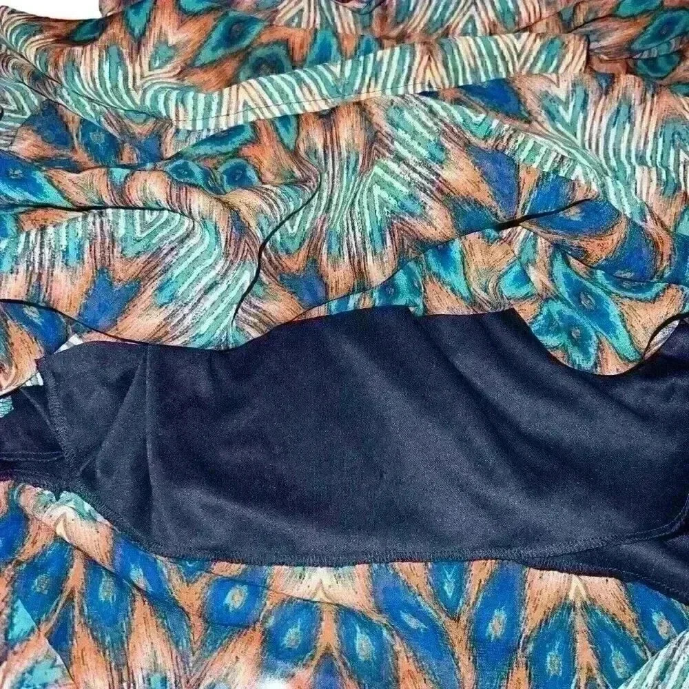 City Triangles Sun Dress Size XL Southwest Print Cruise‎ Party Evening Wear - Picture 10 of 16